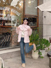Teenie Weenie【小熊軟糖】2025冬新款保暖菱格輕盈泡芙羽絨服外套 粉色 S 曬單實(shí)拍圖