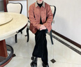 俞兆林媽媽秋裝50-60歲洋氣短風衣中年婦女裝2025新款上衣休閑時尚外套 橘色 均碼 XL(推薦115-130斤) 曬單實拍圖