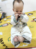 G.DUCK KIDS小黃鴨嬰幼兒春秋季新中式分體套裝男女寶寶唐裝周歲百天滿(mǎn)月禮服 淺灰色 80 cm 曬單實(shí)拍圖