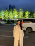 春乏2025春秋中長(cháng)款洋氣白色雙面絨毛呢外套女網(wǎng)紅小個(gè)子呢子大衣女 米白色 XS 建議105斤以下 曬單實(shí)拍圖