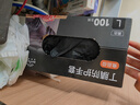 英科醫(yī)療（INTCO）一次性手套丁腈手套中碼100只食品級耐用廚房洗碗丁晴橡膠手套 曬單實(shí)拍圖