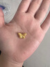 第一福黃金足金999蝴蝶擺件吊墜古法轉運珠DIY手鏈串珠配珠送女友禮物 約3.01g 按實(shí)發(fā)克重多退少補 曬單實(shí)拍圖