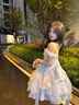 唐努烏現(xiàn)貨【天鵝絨】lolita套裝春款小清新禮服哥特風(fēng)純欲公主裙洛麗塔 【天鵝絨】裙子+拖尾+飛機(jī)盒 M 曬單實(shí)拍圖