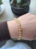 中國黃金（CHINA GOLD）黃水晶紅瑪瑙手串男女款招財轉(zhuǎn)運手鏈七夕情人節(jié)禮物送女朋友老婆 曜晶級黃水晶手串/紅瑪瑙款*6mm 曬單實拍圖