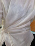 德瑪納【夢(mèng)江南】夏國風(fēng)新中式藝術(shù)收褶盤(pán)扣開(kāi)叉襯衫細絲提花襯衣女上衣 曬單實(shí)拍圖