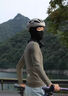 塔斯隊(duì)長(zhǎng)自行車頭套秋冬抓絨款加厚保暖鎖溫全包防風(fēng)面罩戶外滑雪騎行頭套 黑色-帶眼鏡孔 曬單實(shí)拍圖