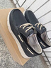 名郎（MELLEN）男鞋秋冬季新款透氣真皮樂福鞋男一腳蹬懶人鞋軟底真皮豆豆鞋男 深藍(lán)色 41 曬單實(shí)拍圖