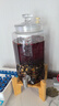 木瑯（mulang）泡酒玻璃瓶帶龍頭泡酒專(zhuān)用罐泡酒壇高檔泡酒瓶酒桶泡酒罐泡酒容器 15斤+不銹鋼龍頭+竹木底座 曬單實(shí)拍圖