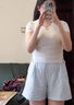 優(yōu)衣庫女裝棉質(zhì)松緊短褲/條紋休閑居家可外穿473762 11 粉紅色 L /160/70A 曬單實(shí)拍圖