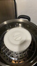 貝瑟斯 陶瓷碗蒸飯碗 蒸菜碗陶瓷蒸蛋碗帶蓋碗家用湯碗純白瓷碗5.5英寸 曬單實拍圖
