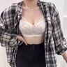 內衣女大胸顯小胸薄款夏季無(wú)鋼圈收副乳防下垂調整型聚攏大碼文胸 香檳色 山茶花語(yǔ) XL（38/85） 曬單實(shí)拍圖