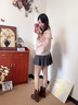 星期六品牌粗跟短靴女靴子2025秋冬季新款美拉德堆堆靴女西部牛仔馬丁靴 駝色 單層 SSD4116ECX 37 曬單實(shí)拍圖