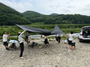 black dog黑狗蝶形黑膠天幕戶外露營帳篷遮陽棚防曬防雨涼棚17㎡(8-12人) 曬單實拍圖