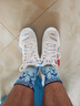 李寧（LI-NING）羽毛球鞋男女情侶款火箭鞋網(wǎng)球鞋乒乓球鞋貼地飛行運動鞋 曬單實拍圖