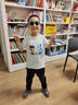 SMILEY官方正品法國(guó)笑臉兒童墨鏡男童度假女孩太陽(yáng)眼鏡防紫外線不傷眼睛 曜石黑【6-12歲】橢圓｜自信開(kāi)朗圖案 曬單實(shí)拍圖