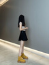 ZHR馬丁靴女新品大黃靴4.5cm增高顯瘦工裝靴子女戶外休閑防潑水女鞋 駝色 4.5cm增高 37 曬單實拍圖