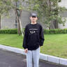 意森頓美式重磅長(zhǎng)袖T恤男新款春秋季百搭青少年衛(wèi)衣男上衣服內(nèi)塔打底衫 TRK黑色+STAY酒紅 XL （適合125斤-145斤） 曬單實(shí)拍圖