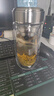 明霞玻璃杯帶茶隔雙層高硼硅玻璃水杯茶水分離車載杯子男泡茶杯 曬單實(shí)拍圖