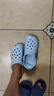 名創(chuàng  )優(yōu)品（MINISO）洞洞鞋男女夏季外穿沙灘涼鞋防滑厚底踩屎感包頭涼拖鞋 藍 40-41 曬單實(shí)拍圖