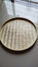 竹編簸箕手工編竹編簸箕制品無(wú)孔茶葉晾曬竹編簸箕園畫(huà)畫(huà)簸箕舞蹈 竹黃直徑-50cm 曬單實(shí)拍圖