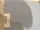 無印良品A類純棉床上三件套學(xué)生宿舍 0.9米床笠被套150*200cm淺藍(lán)灰 曬單實拍圖