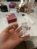 周六福（ZLF） 黃金耳飾女款5G足金職場(chǎng)達人系列碎碎冰耳釘 計價(jià) 一對-2.35g 曬單實(shí)拍圖