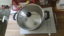 【正品】不銹鋼湯鍋蒸鍋雙耳家用電磁爐泡面奶鍋通用燃氣 26cm 高級防燙送高端可內視蓋子 曬單實(shí)拍圖