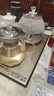 益茶福全自動(dòng)上水電熱水壺底部上水嵌入式電茶爐燒水壺?zé)惑w機(jī)玻璃煮茶壺保溫泡茶壺開(kāi)水壺 1L 保溫玻璃套裝SQ-008金色 曬單實(shí)拍圖
