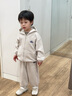 泰蘭尼斯童鞋男女童可控開關(guān)閃燈鞋輕便防滑幼兒園軟底閃燈運動鞋白/杏28 曬單實拍圖