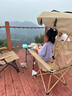 山扉sunnyfeel巖松戶(hù)外折疊椅海狗椅露營(yíng)椅沙灘椅釣椅便攜式露營(yíng)裝備 卡其 曬單實(shí)拍圖