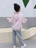 G.DUCKKIDS女童褲子春秋款2025新款洋氣兒童秋裝休閑褲寬松運(yùn)動(dòng)褲小女孩長褲 灰色 130 cm 曬單實(shí)拍圖