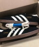 adidas「T頭鞋」STADT經(jīng)典時尚薄底運動板鞋男女阿迪達(dá)斯三葉草   黑色/漢玉白/淺猩紅   41 曬單實拍圖