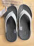 卡駱馳（crocs）舒樂(lè )人字拖戶(hù)外舒適平底鞋男夾腳拖鞋涼鞋|211101 幻灰色-1NM 44  M10(280mm) 曬單實(shí)拍圖