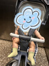 InnoTruth遛娃神器嬰兒推車可坐可躺一鍵收車0-3歲用折疊高景觀溜娃神車 新生兒護脊-灰藍 曬單實拍圖