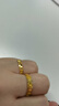 中國黃金（CHINA GOLD）黃金戒指女足金四葉草戒指首飾素圈指環(huán)七夕情人節生日禮物送女友 京速達*足金戒指 約1.8-1.9g【玫瑰禮盒】 曬單實(shí)拍圖