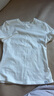ubras親膚圓領(lǐng)短袖修身有型百搭休閑T恤女舒適透氣打底 白色 S 曬單實(shí)拍圖