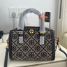 湯麗柏琦（Tory Burch）T MONOGRAM酒桶包 經(jīng)典波士頓手提單肩斜挎包TB女包 七夕禮物 迷你海軍藍 82939-405 曬單實拍圖