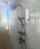 九牧（JOMOO）全銅花灑家用淋浴套裝恒溫數顯鋼琴按鍵浴室衛生間增壓頭除垢衛浴 鋼琴四擋數顯增壓槍灰恒溫-包安裝 曬單實(shí)拍圖