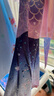 豹潛美人魚尾巴兒童服裝泳衣女演出服美公主裙人魚泳衣 星辰上衣+短褲+尾巴 M(5-7歲) 80 【舒適面料 修身不緊繃】 曬單實拍圖