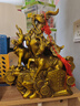 純黃銅羊擺件三羊開(kāi)泰生肖羊家用辦公室風(fēng)水羊擺件三陽(yáng)開(kāi)泰吉祥物 精工加重招財款【約28*15*27cm】 曬單實(shí)拍圖