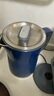 摩飛電器（Morphyrichards）電熱水壺?zé)畨責(zé)崴畨?家用恒溫水壺1.5L不銹鋼304雙層防燙實時顯溫開水壺MR6070藍 曬單實拍圖