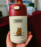 膳魔師（THERMOS）兒童保溫杯316L不銹鋼寬口輔食罐燜燒杯提手罐學(xué)生杯帶勺上學(xué)TCFF 曬單實(shí)拍圖