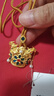 六福珠寶七夕禮物 黃金鳳冠一冠鳳霓手工點(diǎn)羽珍珠足金吊墜 計(jì)價(jià) 約20.25克 曬單實(shí)拍圖