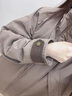 冰潔BINJORA 25秋冬新短款風(fēng)衣羽絨服95絨保暖外套男女同款 J5300JI50 松木褐 XS 155/80A 【體重約45-65KG】 曬單實(shí)拍圖