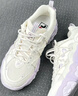 斐樂(lè )（FILA）官方貓爪6老爹鞋女鞋2025夏季新款鞋子休閑鞋厚底運動(dòng)鞋 奶白-GS 37.5 曬單實(shí)拍圖