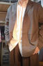 軒萊雅（XUANLAIYA）日系復古小清新細格紋西服男女春秋學(xué)院風(fēng)寬松休閑港風(fēng)小西裝外套 褐色 M 曬單實(shí)拍圖