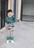 G.DUCKKIDS小黃鴨兒童裝男童春秋裝套裝新款男孩運動(dòng)中大童衛衣褲子秋季衣服 綠色 160 cm 曬單實(shí)拍圖