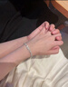 央創(chuàng)時尚【中國黃金】銀手鏈女生小眾高級生日禮物實用七夕送女友閨蜜S925 曬單實拍圖