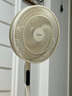 美的（Midea）電風(fēng)扇家用遠(yuǎn)距送風(fēng)遙控智能落地扇七葉智能感溫立式電扇宿舍臥室搖頭 40CM大網(wǎng)罩杏色35mkl 曬單實(shí)拍圖