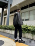 JASONWOOD高端品牌休閑褲男春秋季工裝寬松束腳加厚褲子秋冬款男大碼褲子男 高檔黑色春秋款【現(xiàn)貨速達(dá)】 M 建議【110斤-130斤】 曬單實(shí)拍圖